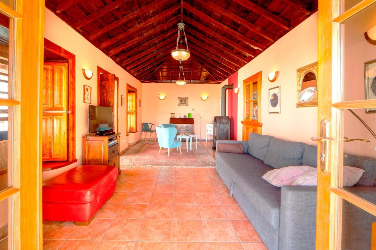 Feriendomizil Finca Tijarafe Mit Beheiztem, Abdeckbarem Pool Exterior photo