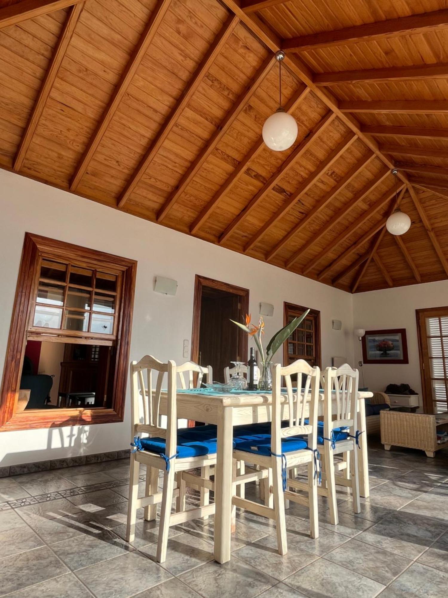 Feriendomizil Finca Tijarafe Mit Beheiztem, Abdeckbarem Pool Exterior photo