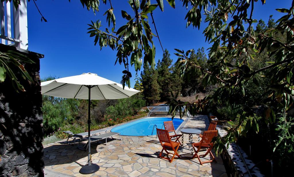 Feriendomizil Finca Tijarafe Mit Beheiztem, Abdeckbarem Pool Exterior photo